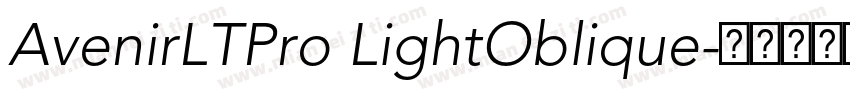 AvenirLTPro LightOblique字体转换